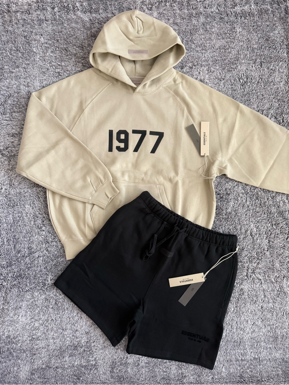 Men’s Fear of God Essentials Bundle, Hoodie & Shorts, Size Small, NWT